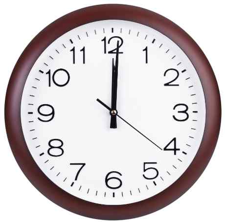 12-hour clock face