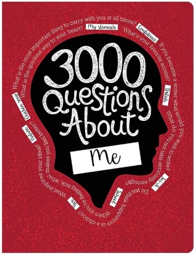 3000 questions about me - reflective journal