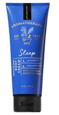 Aromatherapy sleep body cream