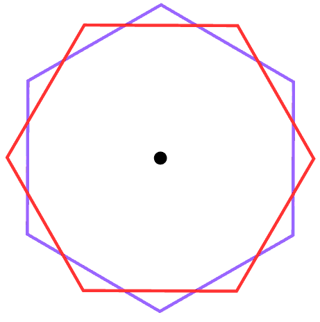 Dodecagram balanced hexagrams