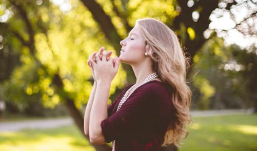 Hands joined in prayer