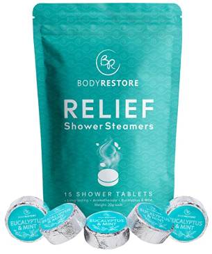 Relief shower steamers