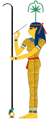 Seshat with 7-pointed star