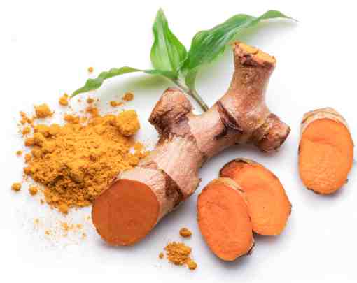 Turmeric root and powder