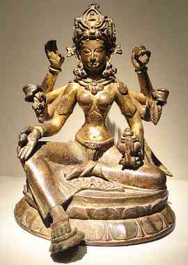 Vasudhara - Buddhist Goddess of Spiritual Wealth & Luck